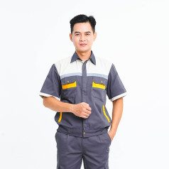 Quần áo bảo hộ lao động, đồng phục kỹ sư Evinz AV17 chất liệu thoáng mát, Size M - Vải kaki liên doanh